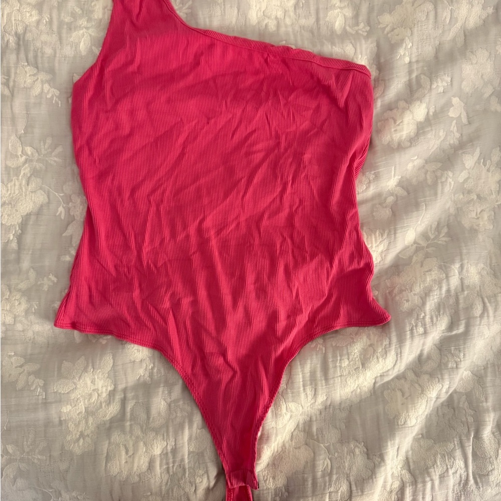 Pink One Shoulder One Piece